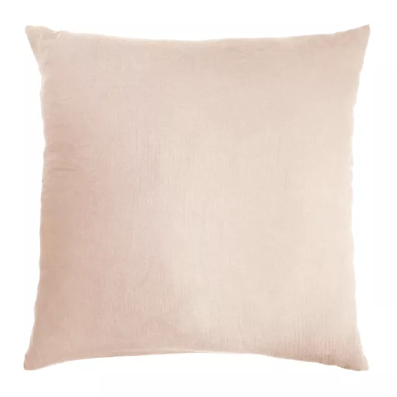 Eminza Taie D'oreiller Carrée Gaze De Coton (60 X 60 Cm) Gaïa Rose Poudré