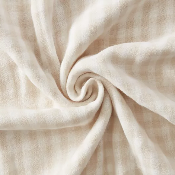 Eminza Taie D'oreiller Carrée Gaze De Coton (60 X 60 Cm) Vickie Beige