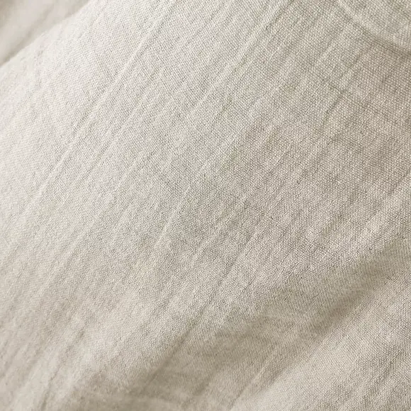 Eminza Taie D'oreiller Carrée Gaze De Coton (80 X 80 Cm) Gaïa Beige Pampa