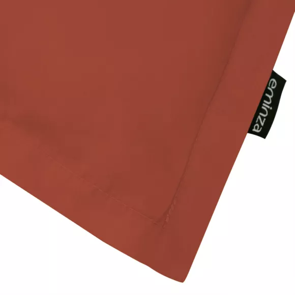 Eminza Taie D'oreiller Carrée Percale De Coton (65 X 65 Cm) Cali Terracotta