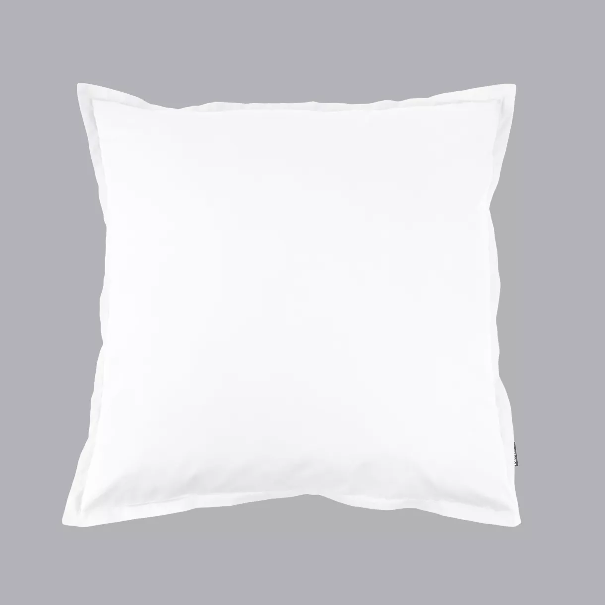 eminza Taie d'oreiller carrée percale de coton (65 x 65 cm) Cali Blanc
