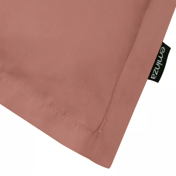 Eminza Taie D'oreiller Carrée Percale De Coton (65 X 65 Cm) Cali Bois De Rose