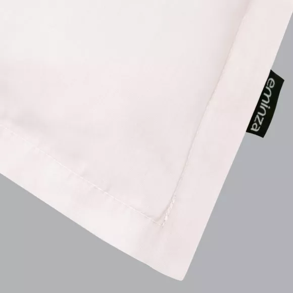 Eminza Taie D'oreiller Carrée Percale De Coton (65 X 65 Cm) Cali Rose Poudré