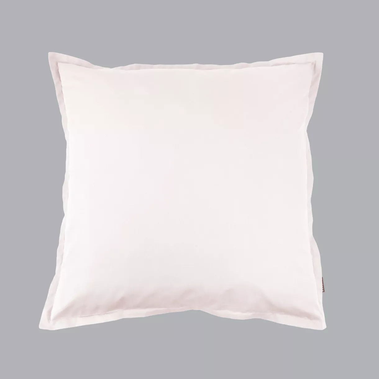 eminza Taie d'oreiller carrée percale de coton (65 x 65 cm) Cali Rose poudré