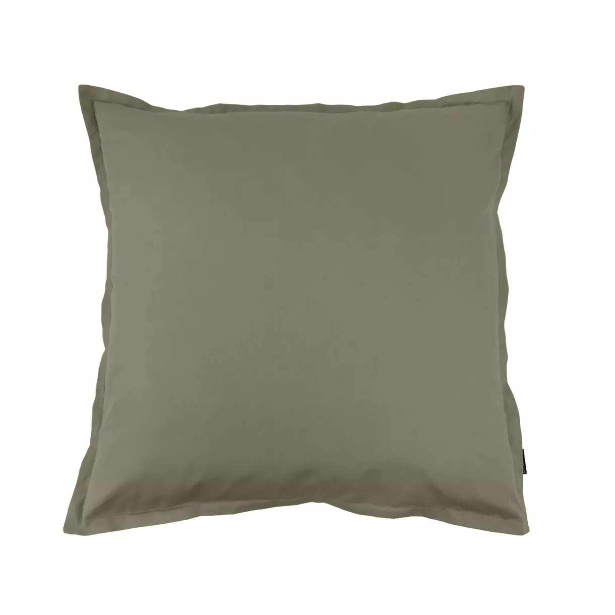 eminza Taie d'oreiller carrée percale de coton (65 x 65 cm) Cali Vert romarin