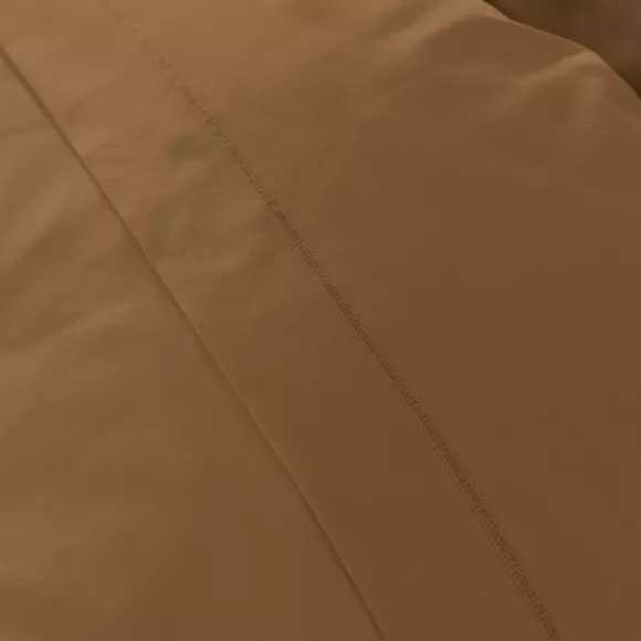 Eminza Taie D'oreiller Carrée Percale De Coton (65 X 65 Cm) Cali Cappuccino