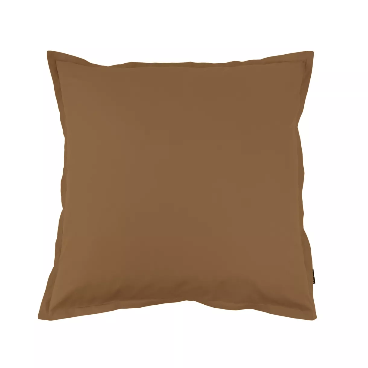 eminza Taie d'oreiller carrée percale de coton (65 x 65 cm) Cali Cappuccino