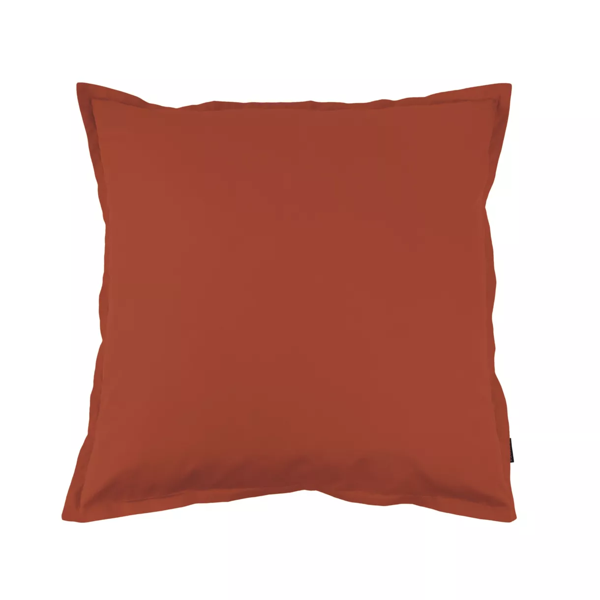 eminza Taie d'oreiller carrée percale de coton (65 x 65 cm) Cali Terracotta