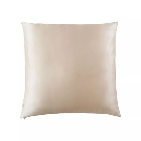 Eminza Taie D'oreiller Carrée Soie De Mûrier (63 X 63 Cm) Mizuki Beige Pampa