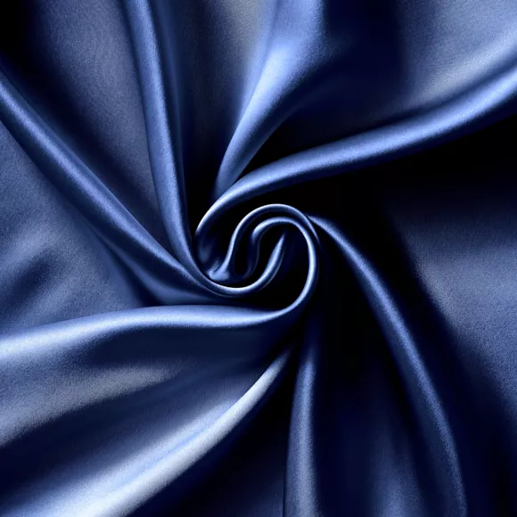 Eminza Taie D'oreiller Carrée Soie De Mûrier (80 X 80 Cm) Mizuki Bleu Marine