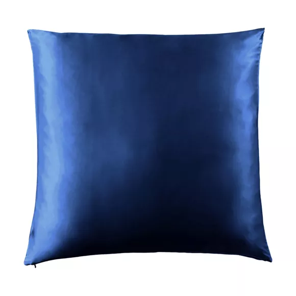 Eminza Taie D'oreiller Carrée Soie De Mûrier (80 X 80 Cm) Mizuki Bleu Marine