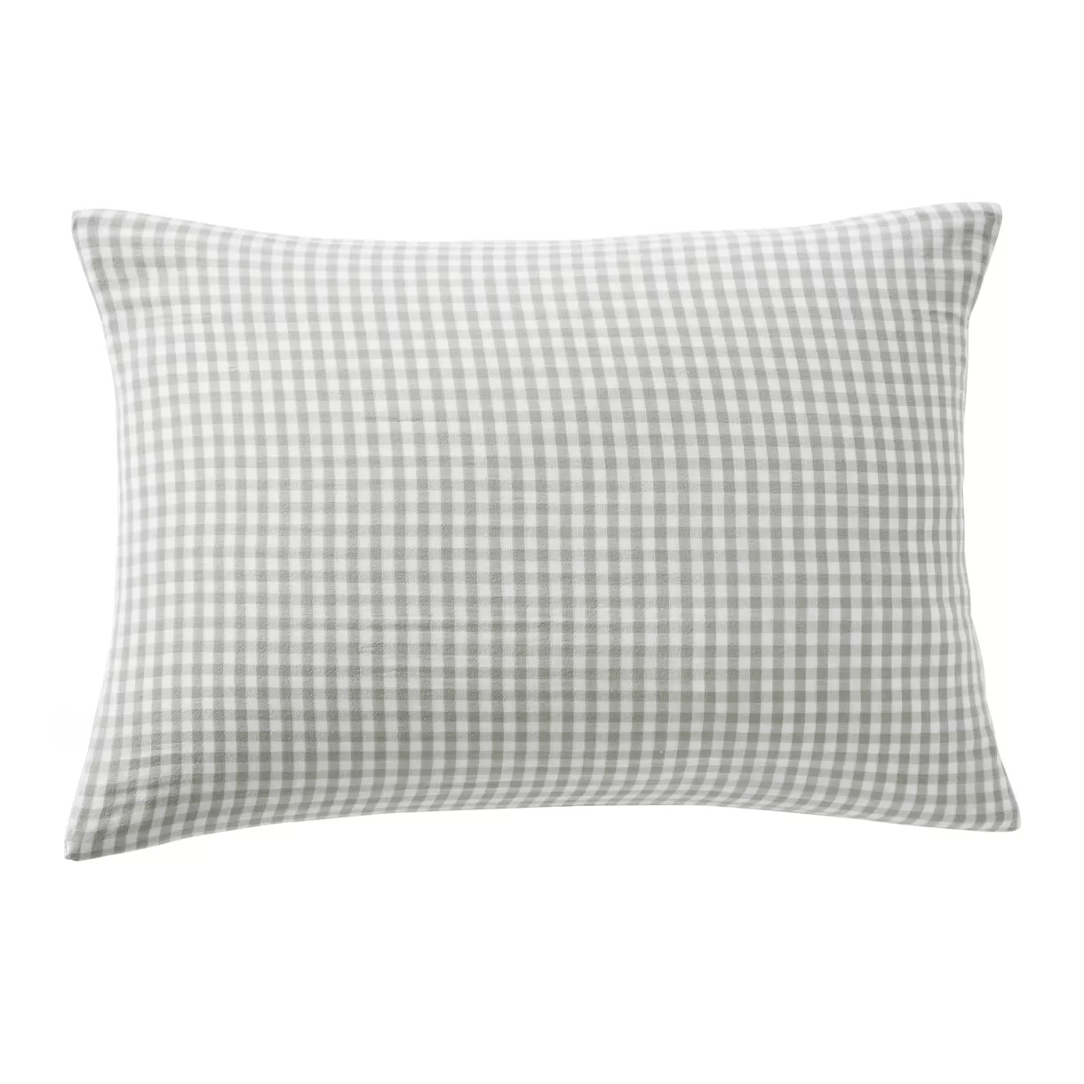 eminza Taie d'oreiller rectangulaire gaze de coton (50 x 70 cm) Vickie Vert eucalyptus