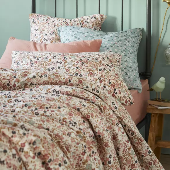 Eminza Taie D'oreiller Rectangulaire Gaze De Coton (50 X 70 Cm) Constance Beige Pampa