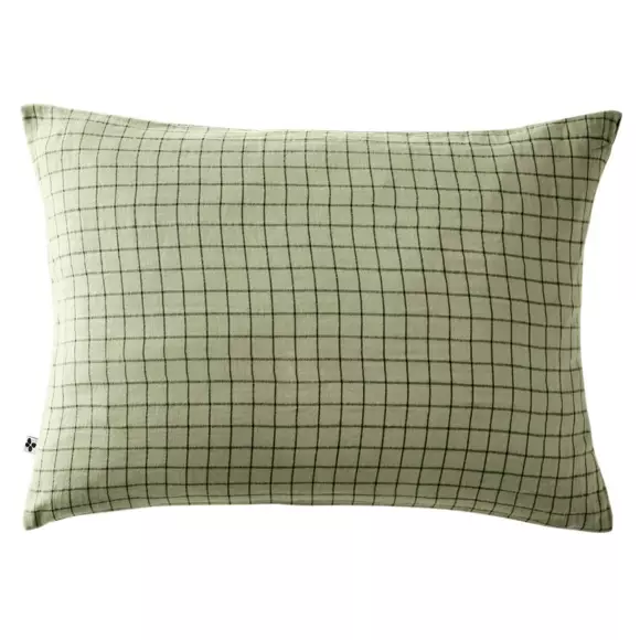 Eminza Taie D'oreiller Rectangulaire Gaze De Coton (50 X 70 Cm) Gaïa Mix Vert Tilleul
