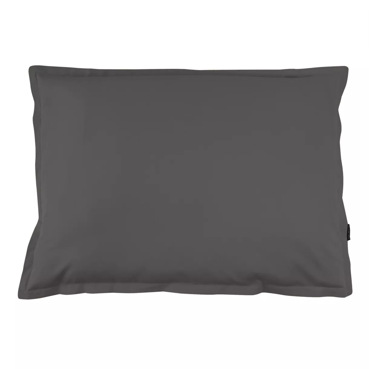 eminza Taie d'oreiller rectangulaire percale de coton (50 x 70 cm) Cali Gris anthracite