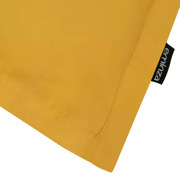 Eminza Taie D'oreiller Rectangulaire Percale De Coton (50 X 80 Cm) Cali Jaune Moutarde