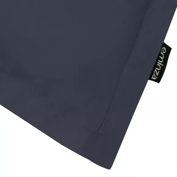 Eminza Taie D'oreiller Rectangulaire Percale De Coton (50 X 70 Cm) Cali Bleu Marine