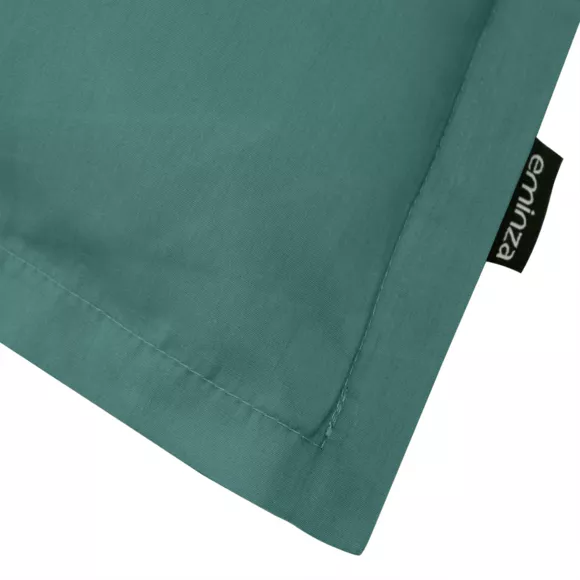 Eminza Taie D'oreiller Rectangulaire Percale De Coton (50 X 80 Cm) Cali Bleu Canard