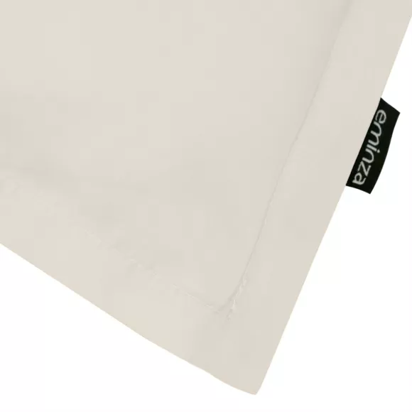 Eminza Taie D'oreiller Rectangulaire Percale De Coton (50 X 70 Cm) Cali Beige