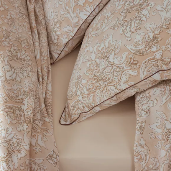 Eminza Taie De Traversin Percale De Coton (200 Cm) Palazzo Beige