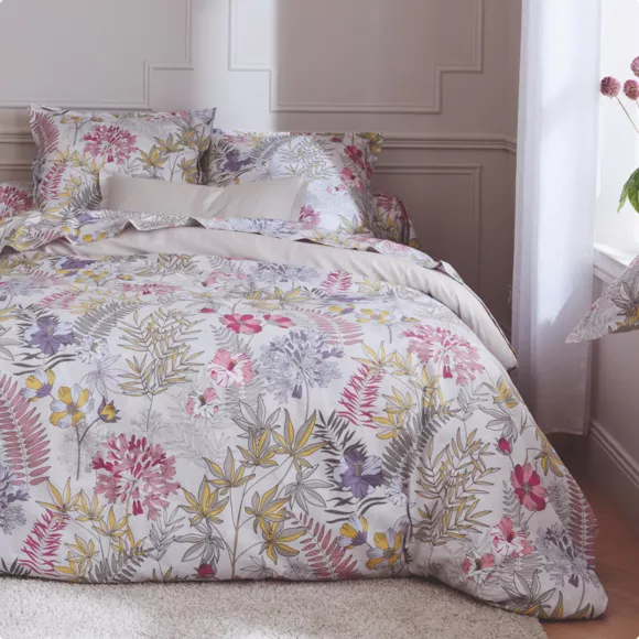 Eminza Taie De Traversin Satin De Coton (L200 Cm) Anaïs Multicolore