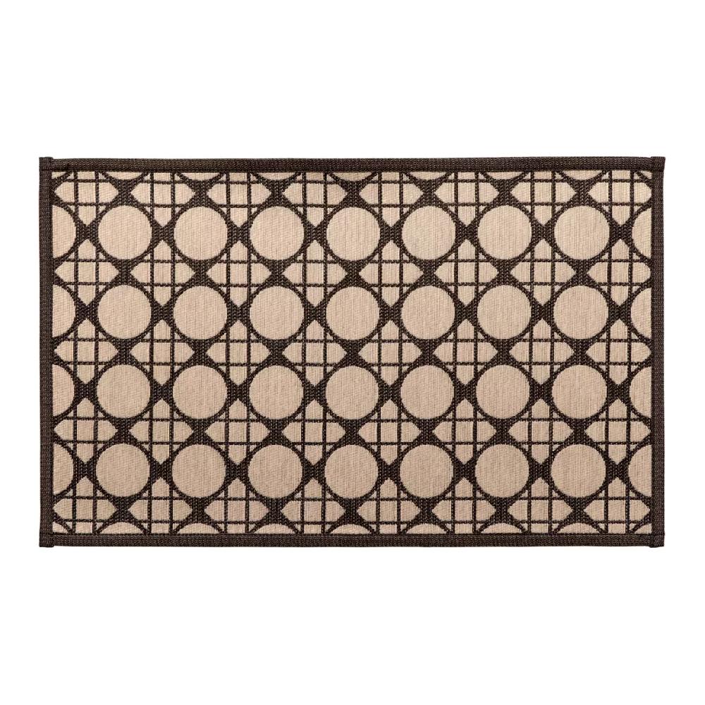 eminza Tapis antidérapant (50 x 80 cm) Geometrik Noir