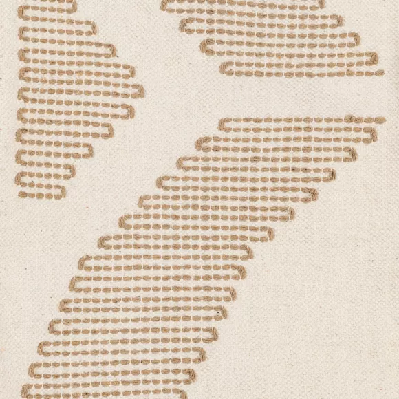 Eminza Tapis Coton Brodé (120 X 170 Cm) Inuit Dreams Ecru