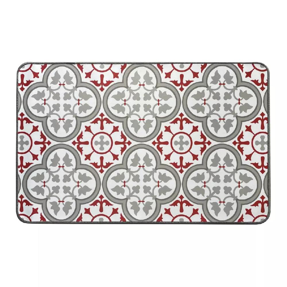 eminza Tapis d'entrée antidérapant (50 x 80 cm) Paco Rouge