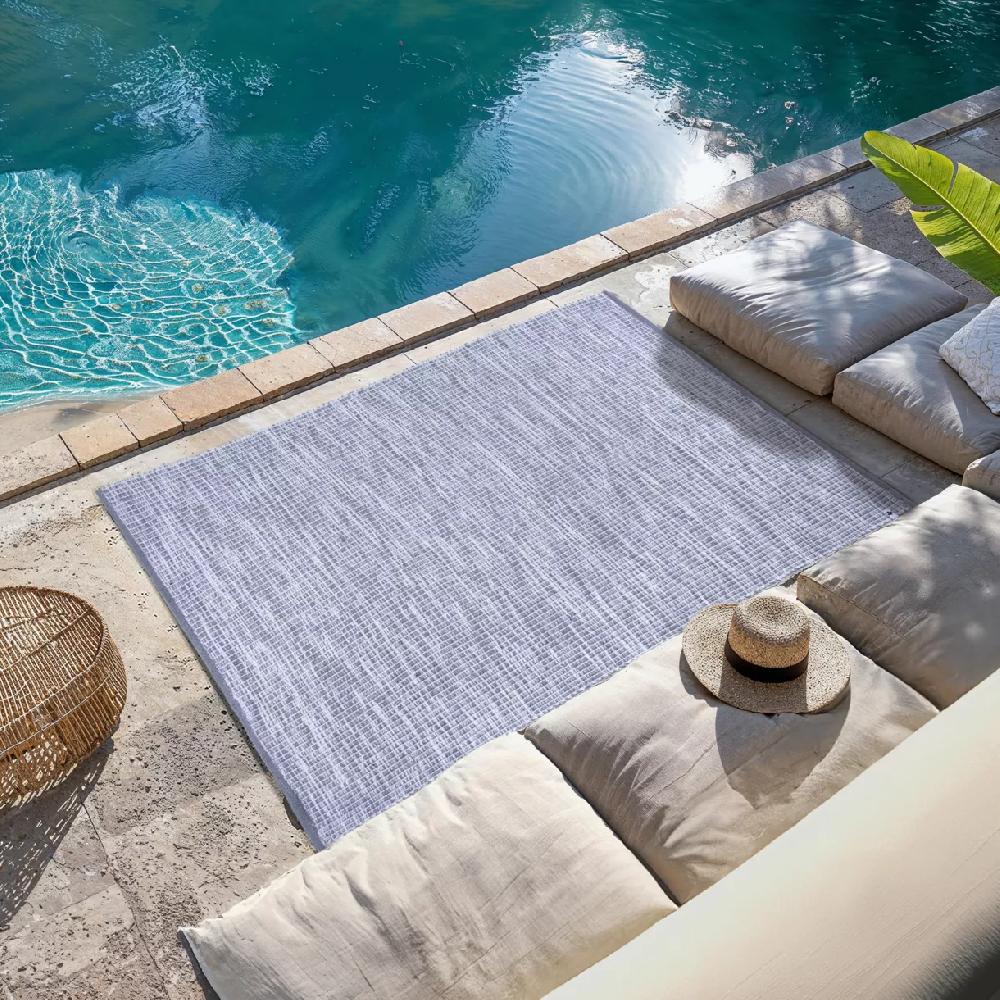 eminza Tapis d'extérieur rectangulaire (120 x 170 cm) Bono Gris Graphite
