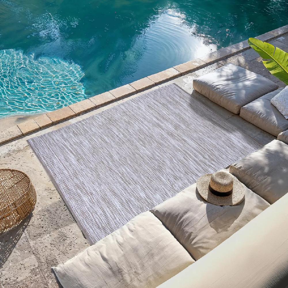 eminza Tapis d'extérieur rectangulaire (120 x 170 cm) Bono Ficelle