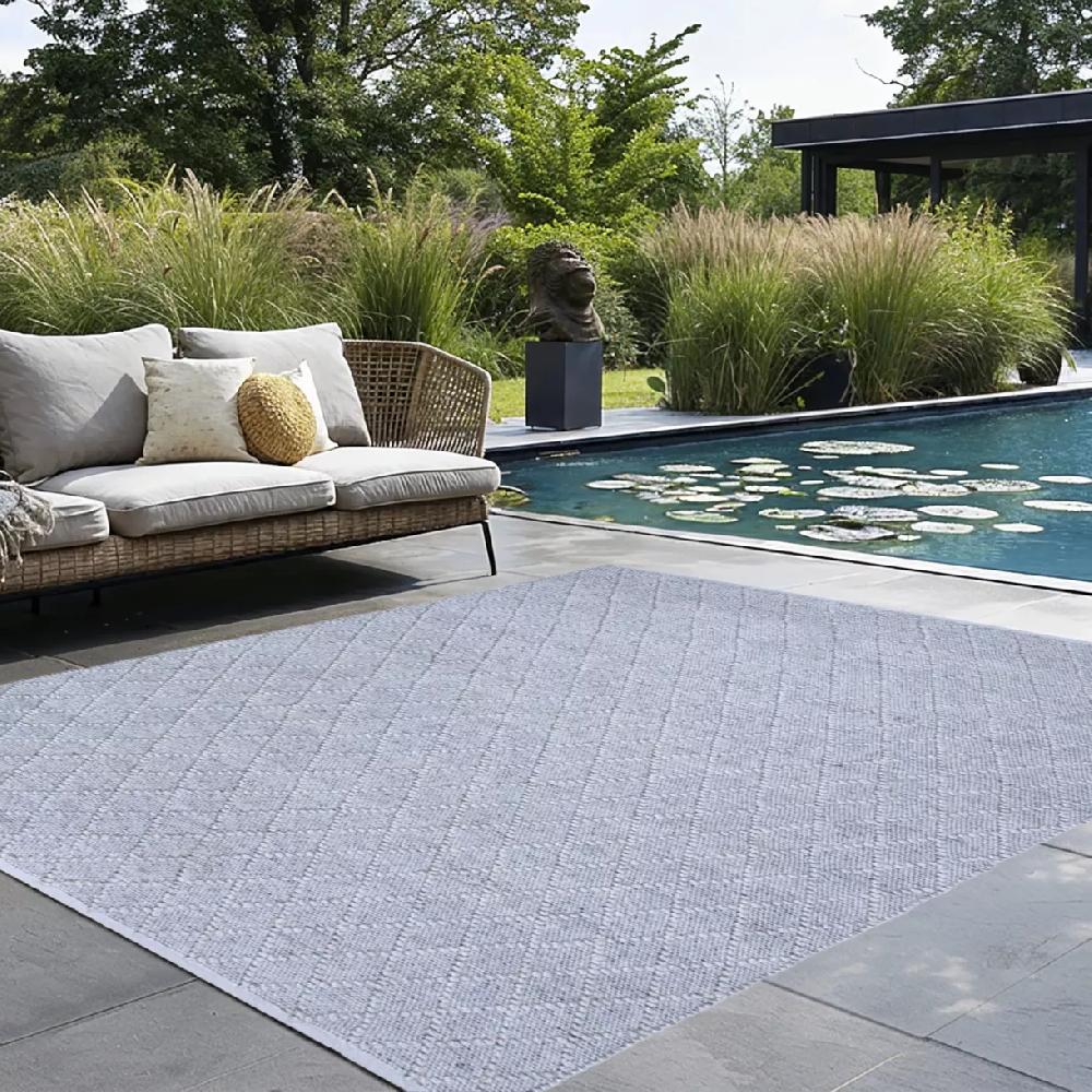 eminza Tapis d'extérieur rectangulaire (160 x 230 cm) Orlando Perle