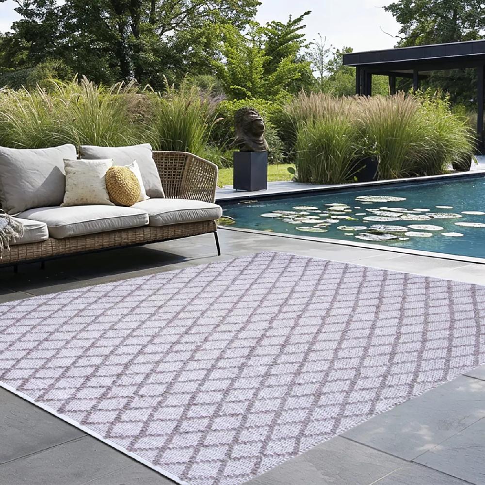 eminza Tapis d'extérieur rectangulaire (160 x 230 cm) Orlando Sable