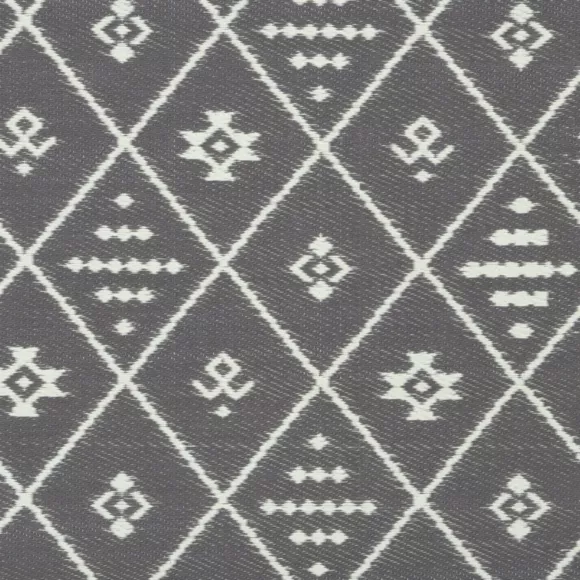 Eminza Tapis D'extérieur Rectangulaire (180 X 120 Cm) Inca Gris