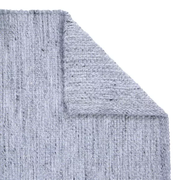 Eminza Tapis D'extérieur Rectangulaire (50 X 80 Cm) Léo Gris Chiné