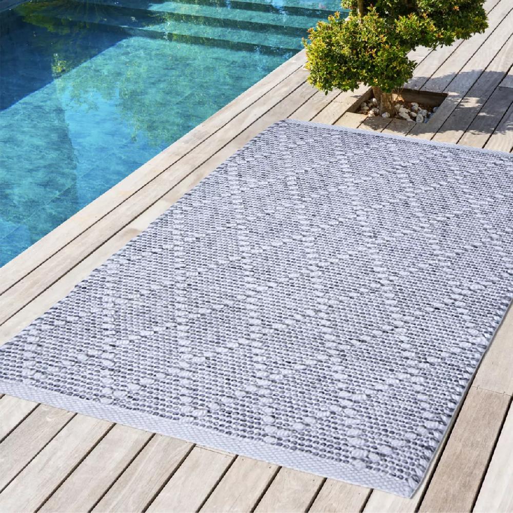 eminza Tapis d'extérieur rectangulaire (50 x 80 cm) Orlando Perle
