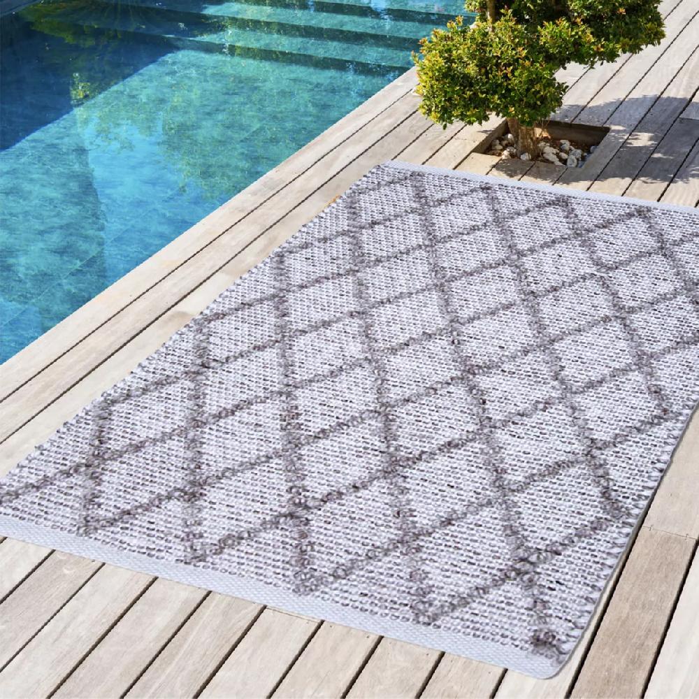 eminza Tapis d'extérieur rectangulaire (50 x 80 cm) Orlando Sable