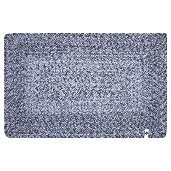 Eminza Tapis D'extérieur Rectangulaire (50 X 80 Cm) Pablo Poivre Et Sel