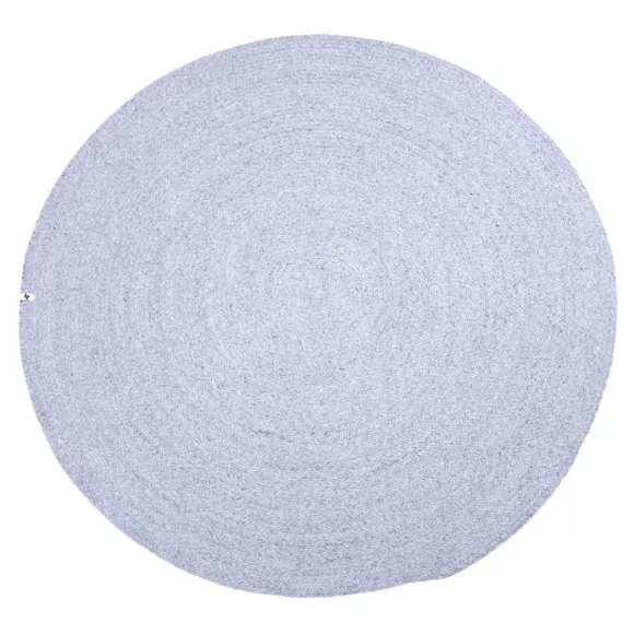 Eminza Tapis D'extérieur Rond (D160 Cm) Pablo Noir Cendré
