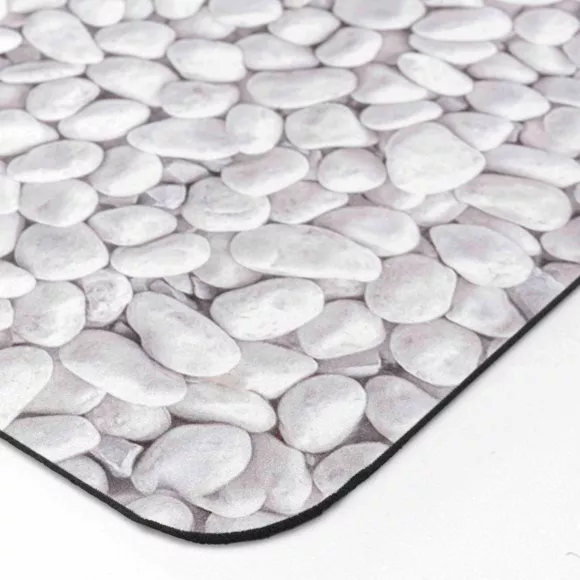 Eminza Tapis De Bain Antidérapant (50 X 120 Cm) Leandra Gris