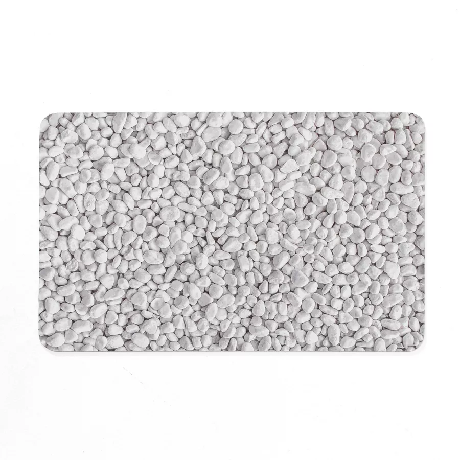 Eminza Tapis De Bain Antidérapant (50 X 80 Cm) Leandra Gris