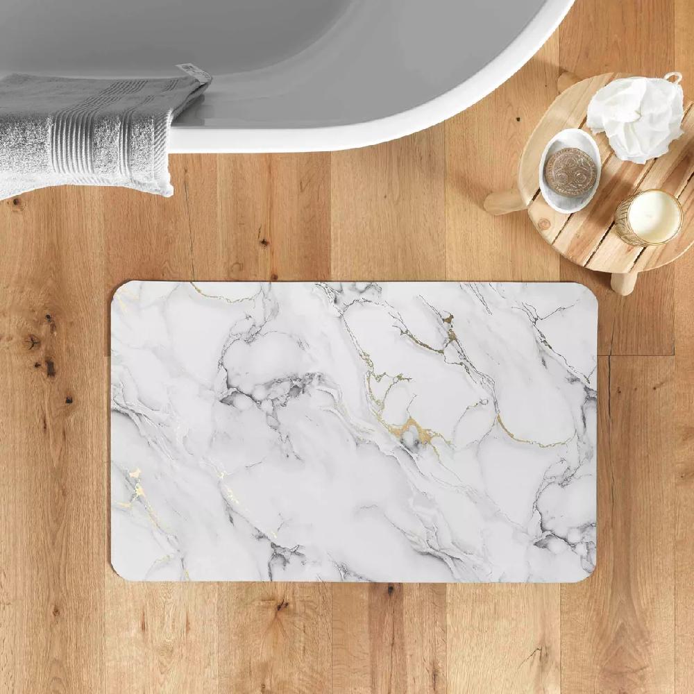 eminza Tapis de bain antidérapant (50 x 80 cm) Venor Gris