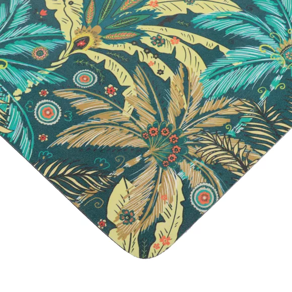 Eminza Tapis De Bain Caoutchouc Naturel Antidérapant (45 X 60 Cm) Rêve D'ailleurs Vert