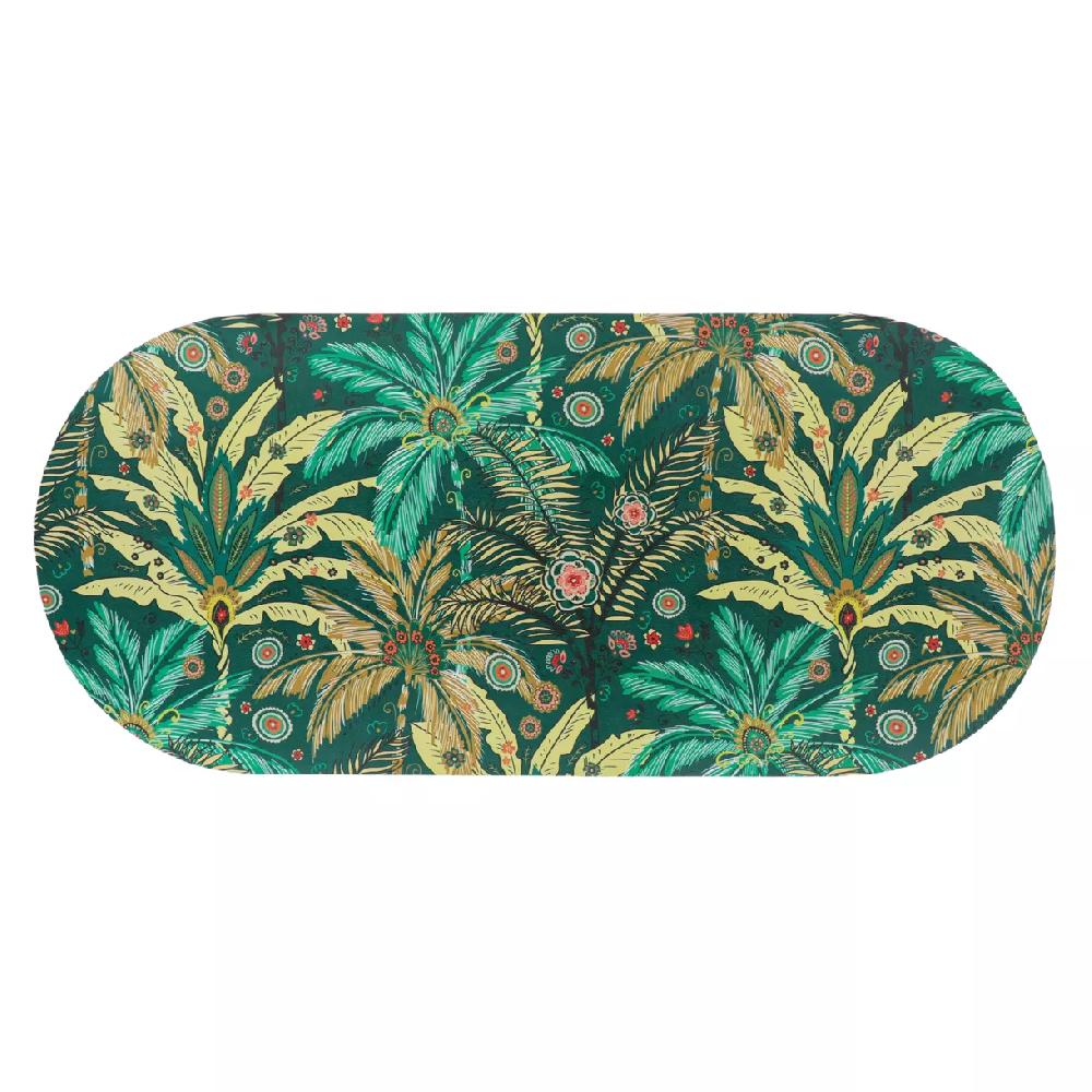 eminza Tapis de bain caoutchouc naturel antidérapant (45 x 100 cm) Rêve d'ailleurs Vert