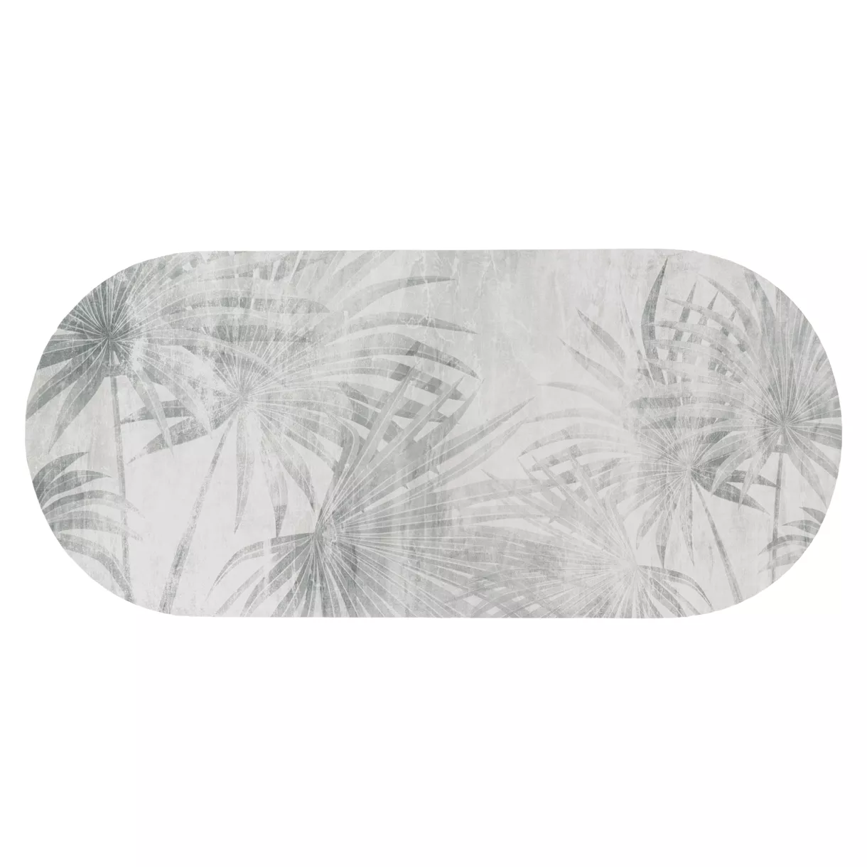 eminza Tapis de bain caoutchouc naturel antidérapant (45 x 100 cm) Oasis Urban Gris