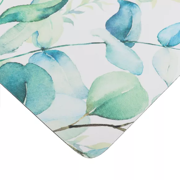 Eminza Tapis De Bain Caoutchouc Naturel Antidérapant (45 X 60 Cm) Eden Garden Vert
