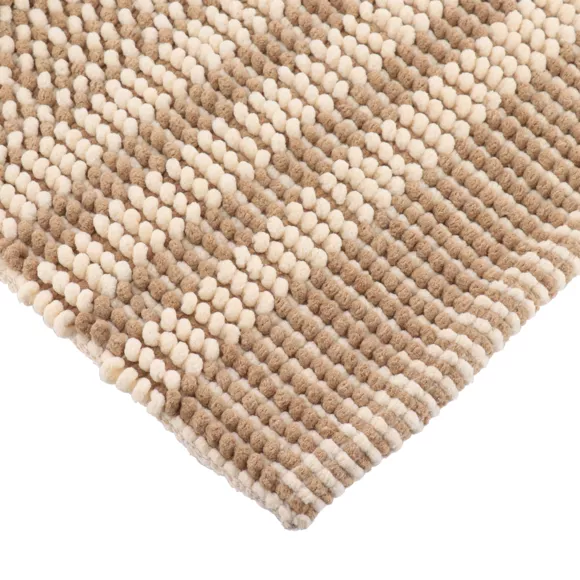 Eminza Tapis De Bain Chenille Microfibre (45 X 90 Cm) Tokyo Beige