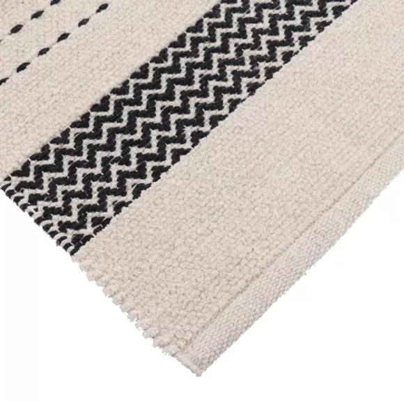 Eminza Tapis De Bain Coton (45 X 90 Cm) Saint Leu Noir