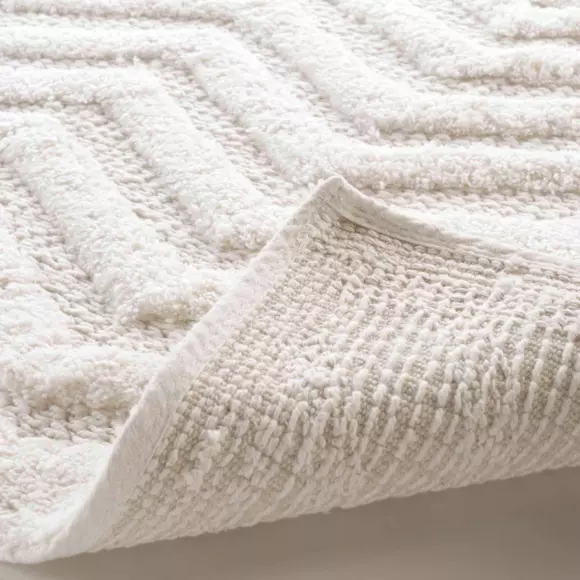 Eminza Tapis De Bain Coton (50 X 80 Cm) Angelis Blanc