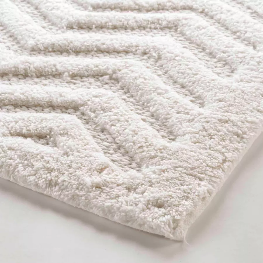 Eminza Tapis De Bain Coton (50 X 80 Cm) Angelis Blanc
