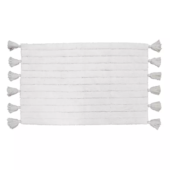 Eminza Tapis De Bain Coton (50 X 80 Cm) Minatis Blanc